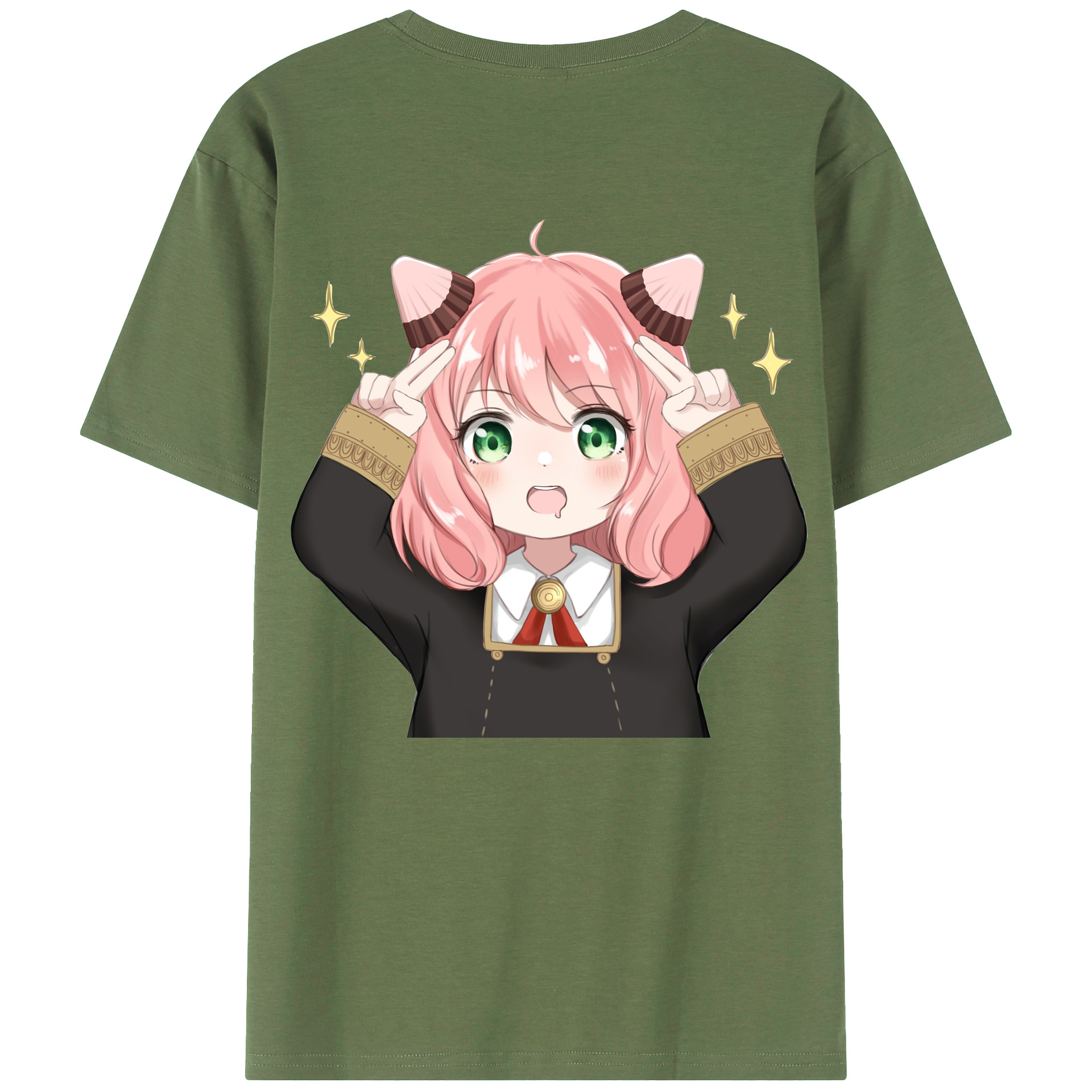 （画像用） SPY×FAMILY间谍家家酒 綿100％ メンズ半袖Tシャツ（バックプリント） 通気性